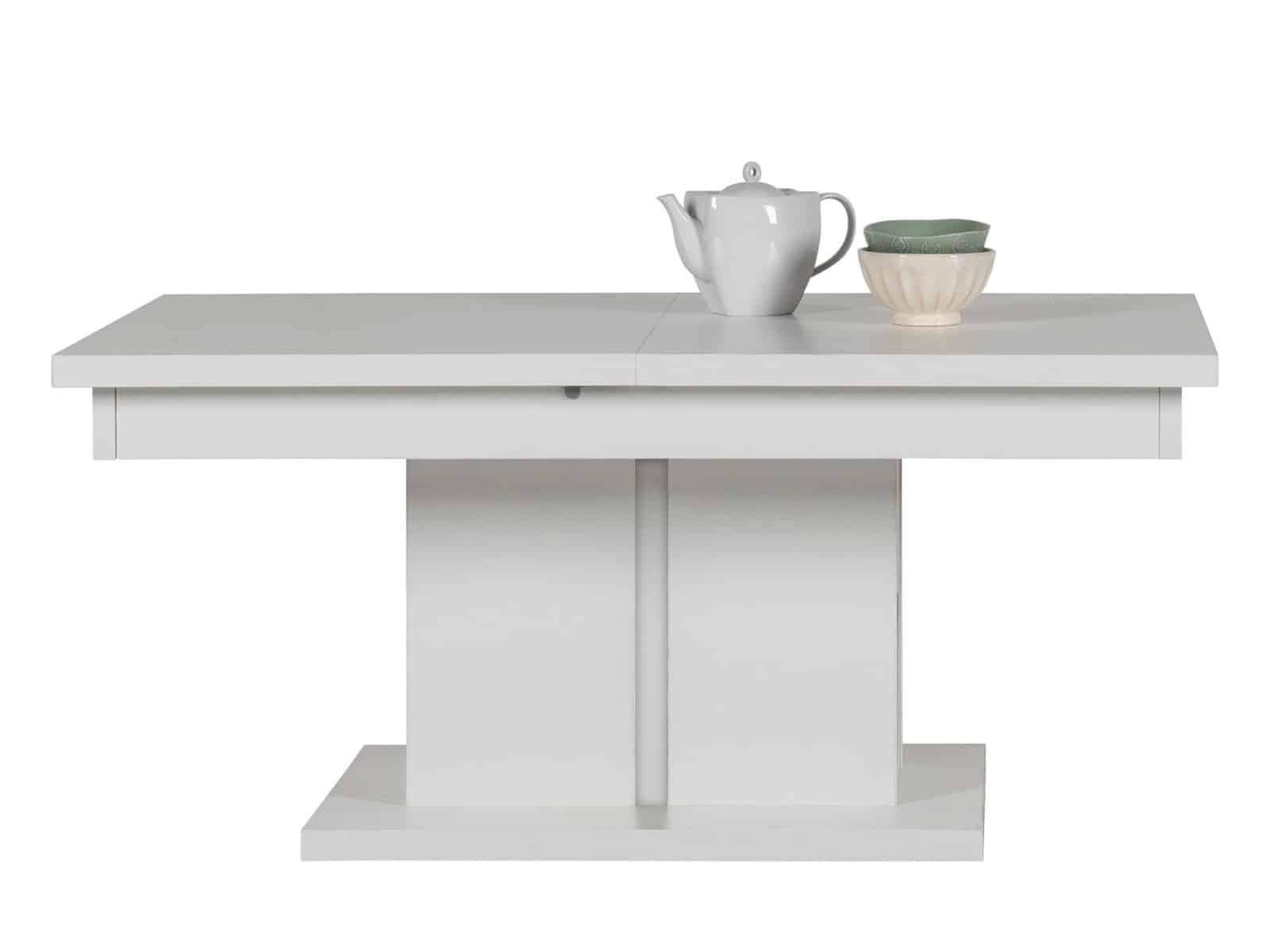 IM12 - Rozkládací konferenční stolek IRMA IM12, bílý vysoký lesk