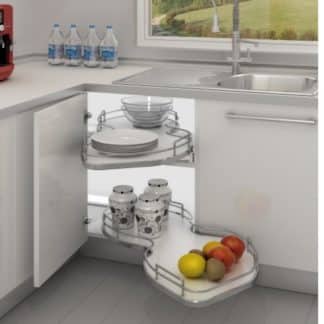 Výsuvná police NUVOLA do pravé skříňky DNW 105/82, bílá