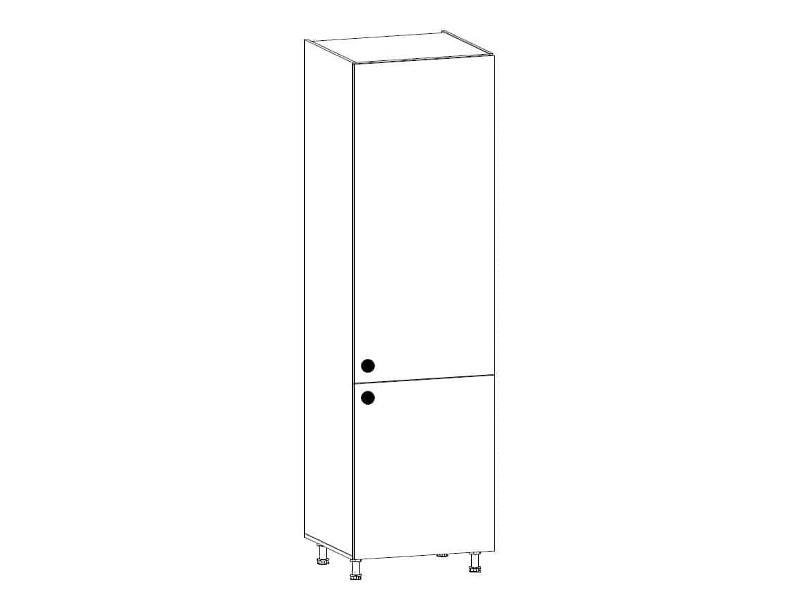 PROWANSJA vysoká skříňka pro vestavnou lednici D60ZL pravá, borovice andersen