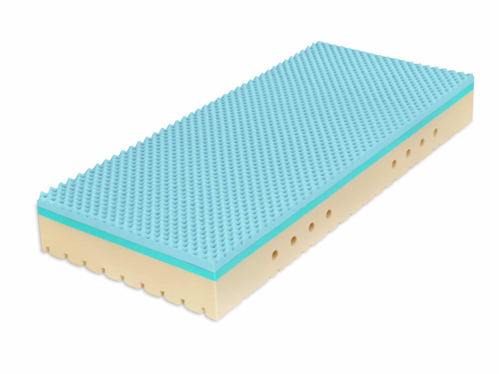 Matrace SUPER FOX BLUE Wellness 90x200x18 cm, 1+1 ZDARMA