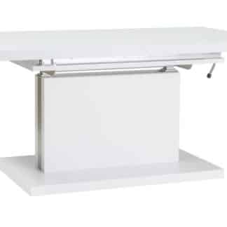Jídelní/konferenční stůl AMBER rozkládací, bílá