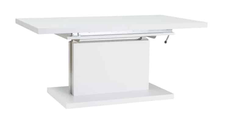 Jídelní/konferenční stůl AMBER rozkládací, bílá