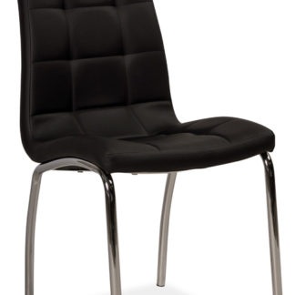 Jídelní čalouněná židle H-104, černá