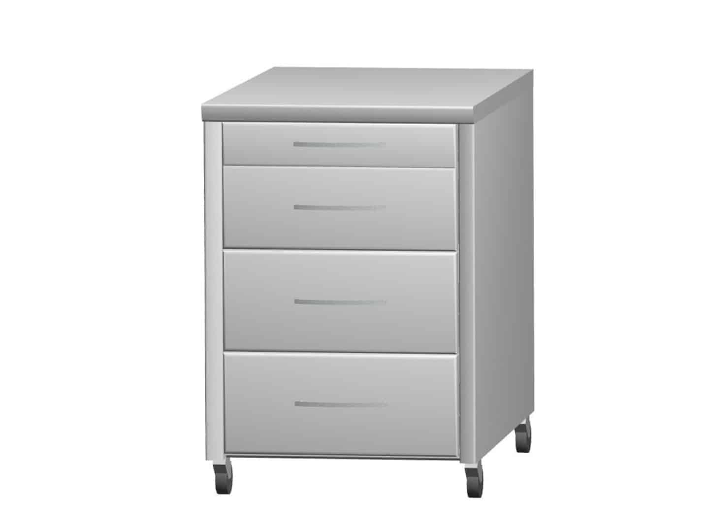 POINT typ KZ-4ZX uzamykatelný kontejner, bílá arctic