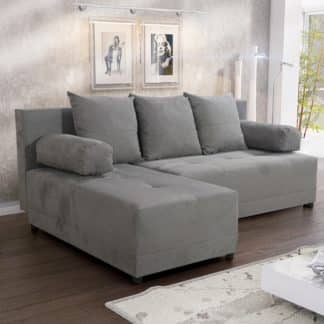 Rohová sedačka MAX 2 univerzální roh, šedá látka