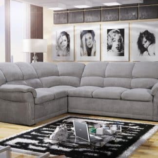 Rohová sedačka ALEXIA 2 levá, světle šedá látka