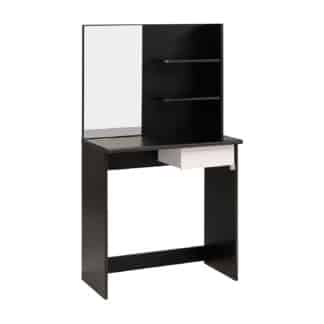 Toaletní stolek PIMPANTE, bílá/černá