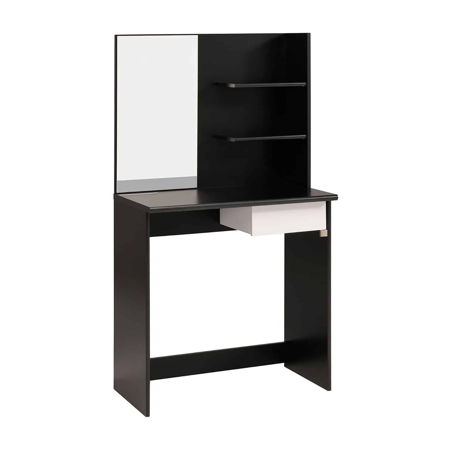 Toaletní stolek PIMPANTE, bílá/černá