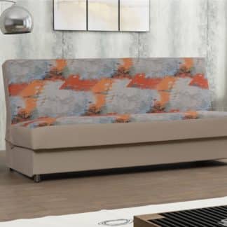 Pohovka SALSA 1, látka se vzorem/béžová ekokůže