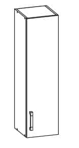 SOLE horní skříňka G30/95 pravá, korpus wenge, dvířka bílý lesk