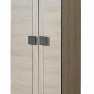 GIMMI, šatní skříň G1, dub santana/šedá