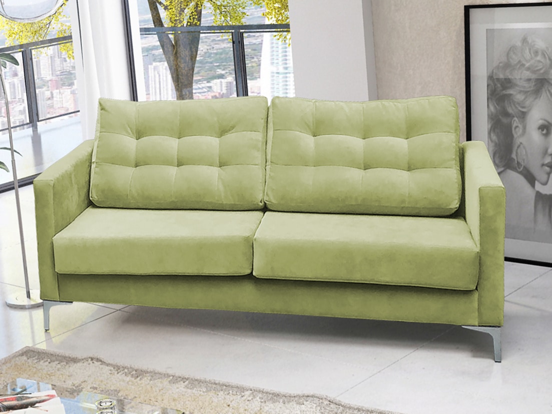 Dvojsedák MIST 2, světle zelená látka