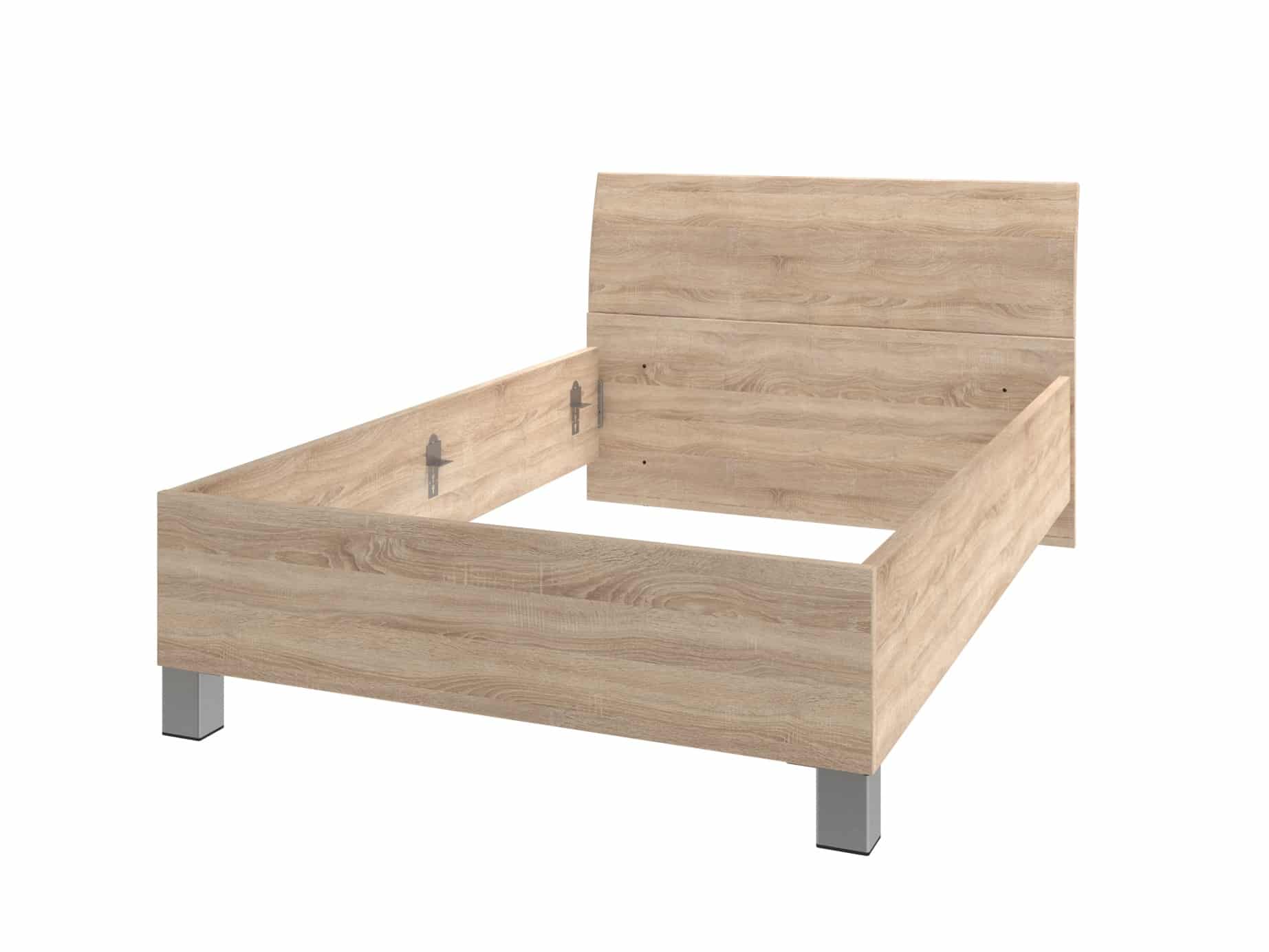 Postel UNO 120x200 cm, dub bardolino