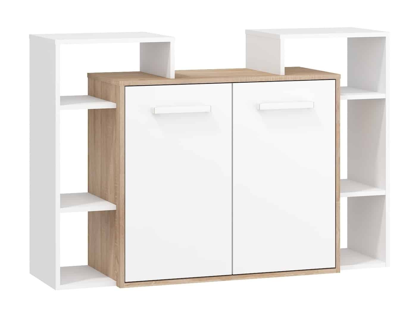 Komoda 2D RIO 05, dub sonoma/bílá