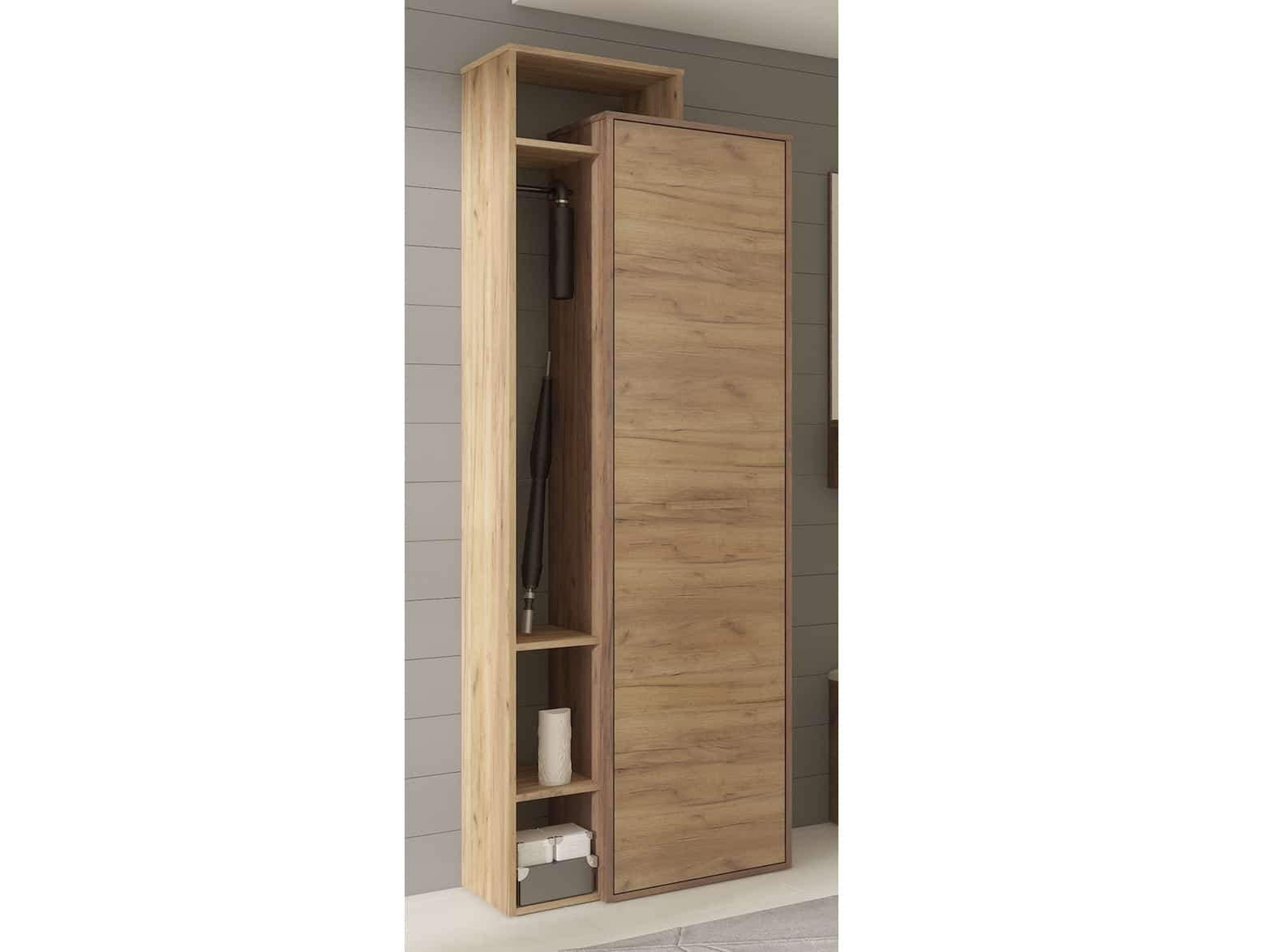 Skříň L1D RIO 21, craft tobaco/craft zlatý