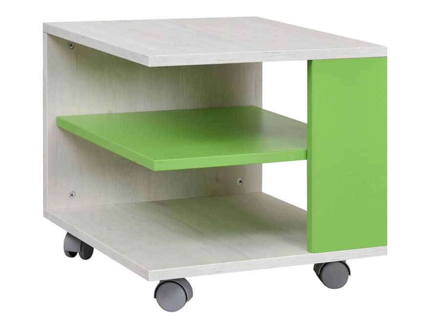 NUMERO KONF. STOLEK, dub bílý / zelená