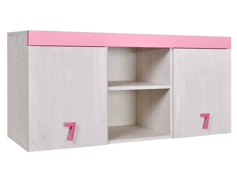 NUMERO MOST PC STOLKU, dub bílý / růžová