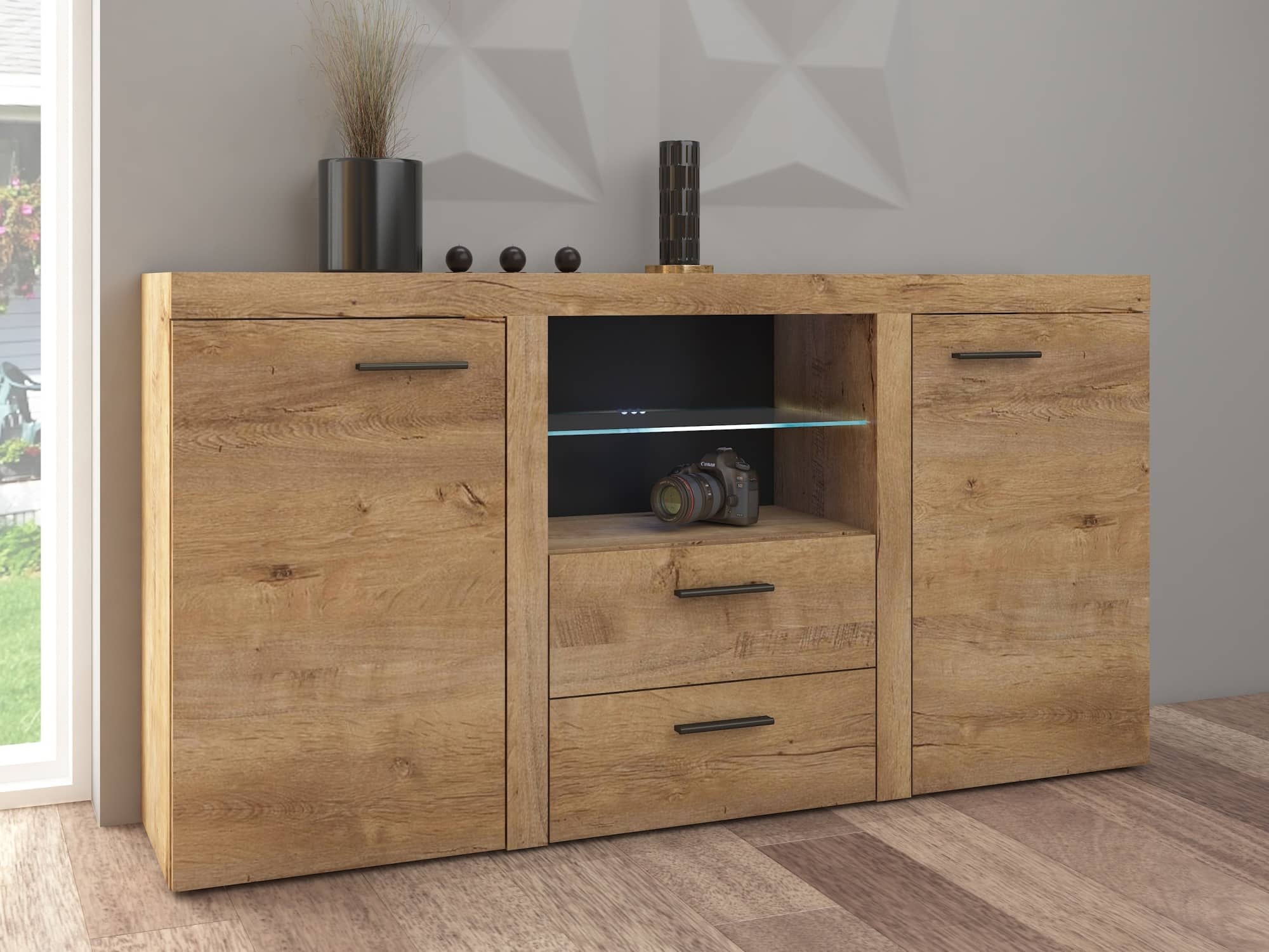 Komoda RUMBA, dub lefkas