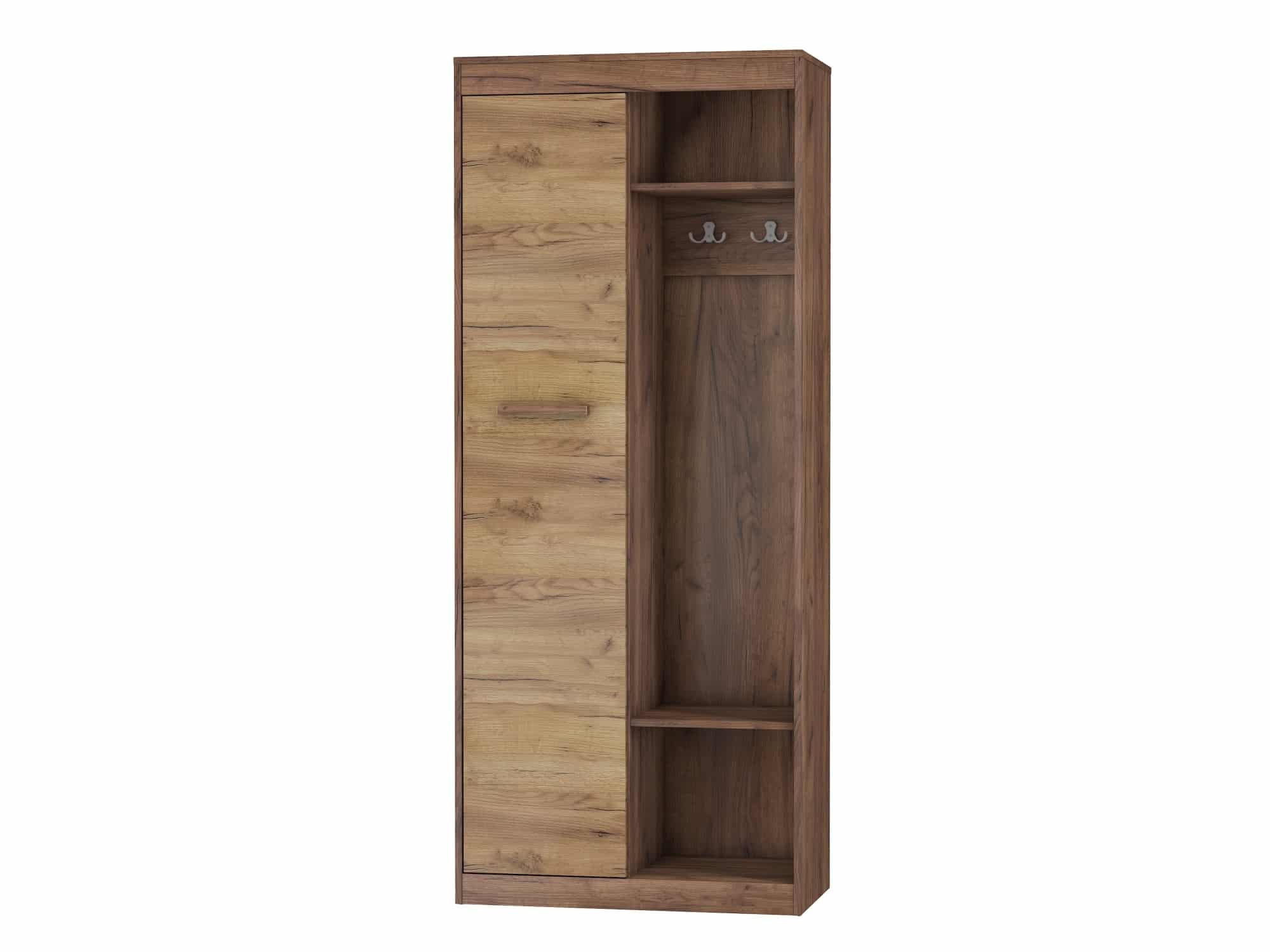 Skříň s věšákem 1D MAXIMUS 36, craft tobaco/craft zlatý