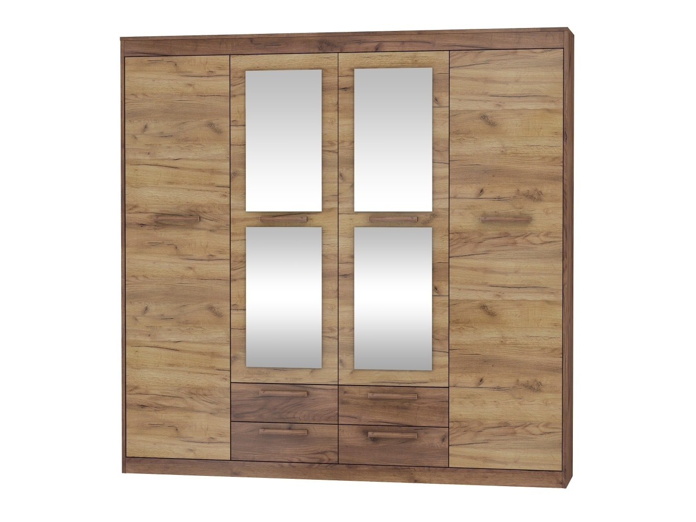 Skříň 4D4S MAXIMUS 06, craft tobaco/craft zlatý