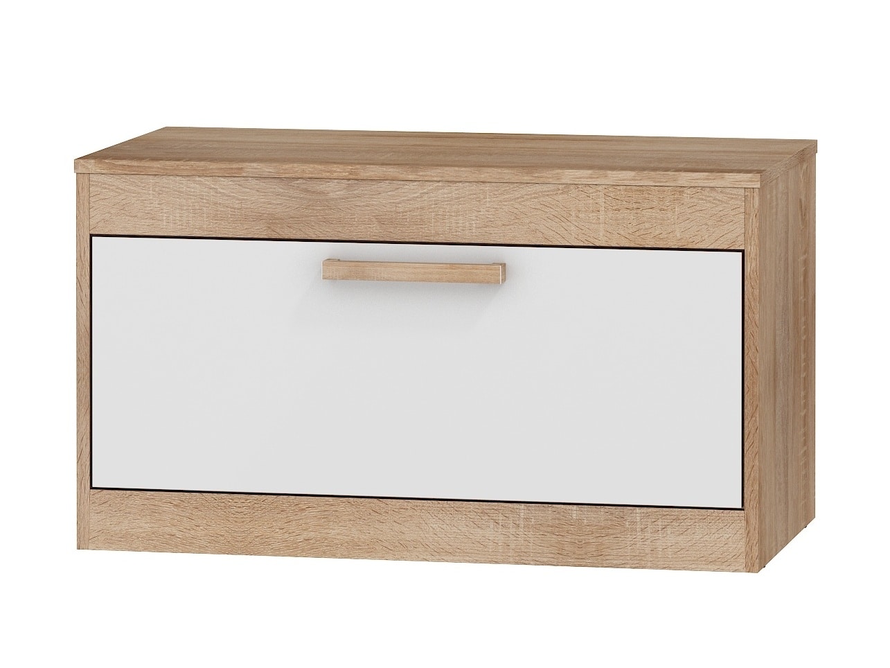TV stolek 1D MAXIMUS 33, dub sonoma/bílý lesk