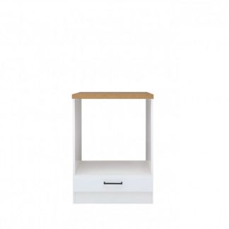 JUNONA, skříňka na vestavnou troubu, bílý lesk