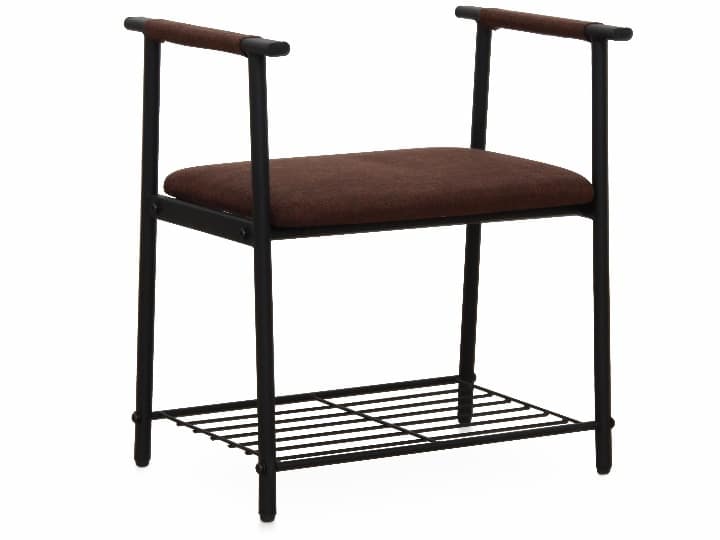 ABOT TABURET DC-001DBR HNEDA LATKA+CIERNY RAM