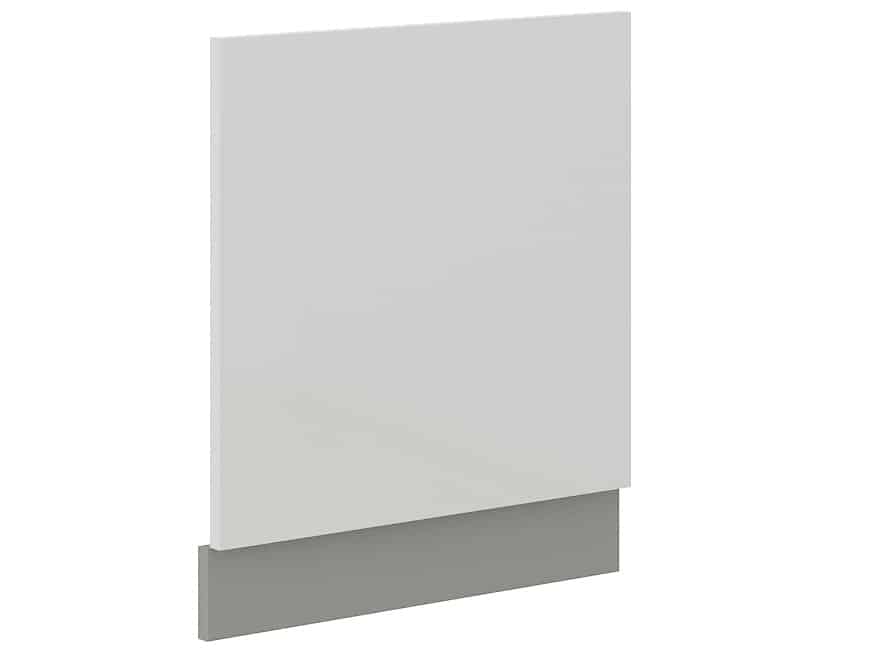 BIANKA, dvířka na myčku ZM 570x596, šedá/bílý lesk
