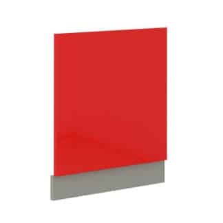 ROSE, dvířka na myčku ZM 570x596, šedá/červený lesk