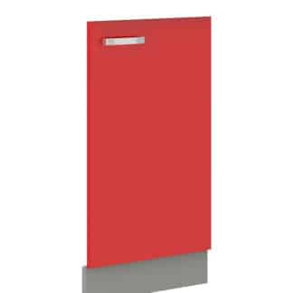 ROSE, dvířka na myčku ZM 713x446, šedá/červený lesk