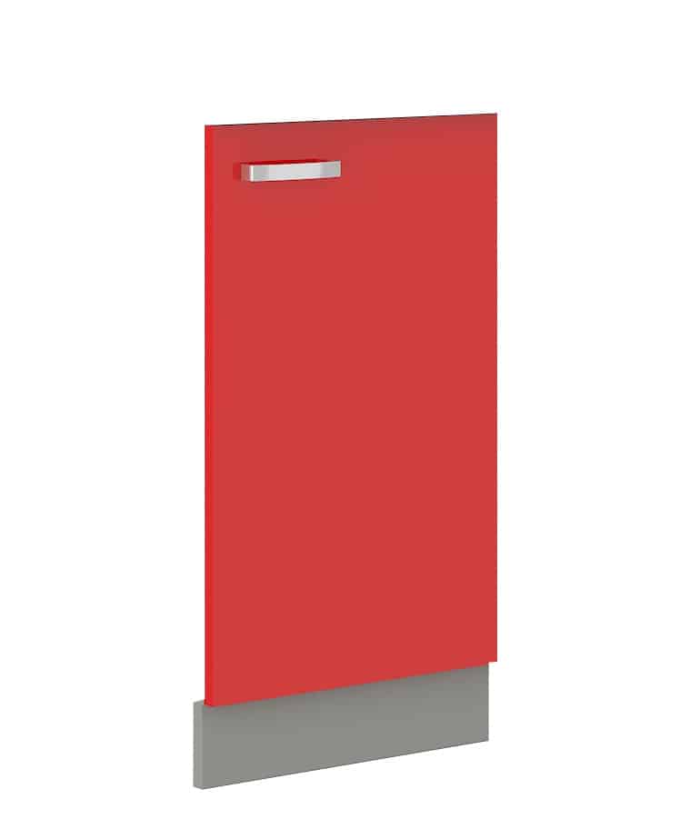 ROSE, dvířka na myčku ZM 713x446, šedá/červený lesk