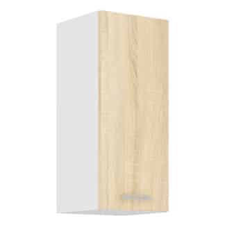 SARA SONOMA, skříňka horní 30 G-72 F, bílá/dub sonoma