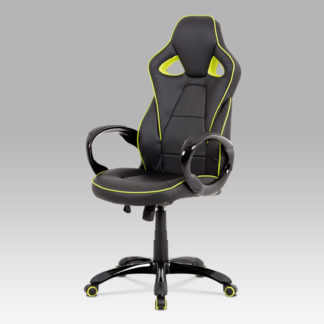 Kancelářská židle KZKA-E812 GRN, černá/zelená