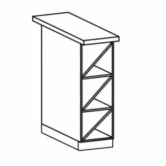 ROYAL, skříňka na víno D20W, borovice norská