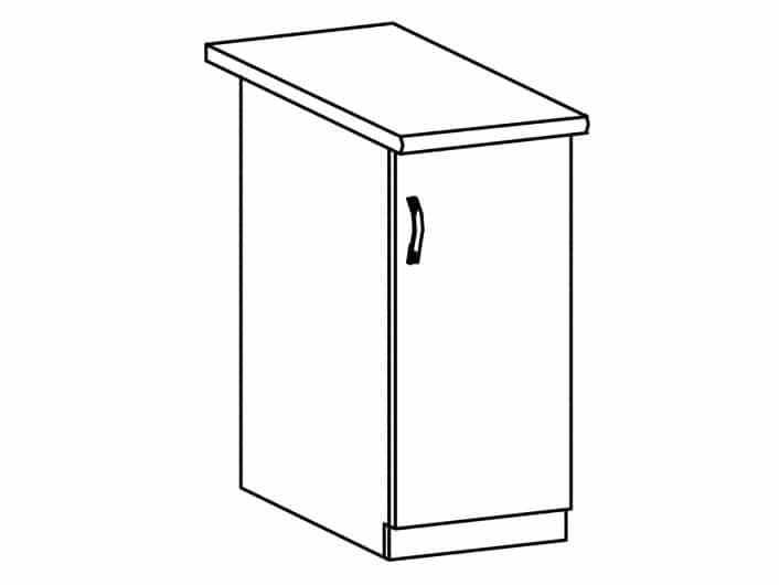 SYCYLIA, skříňka dolní D30 pravá, borovice andersen