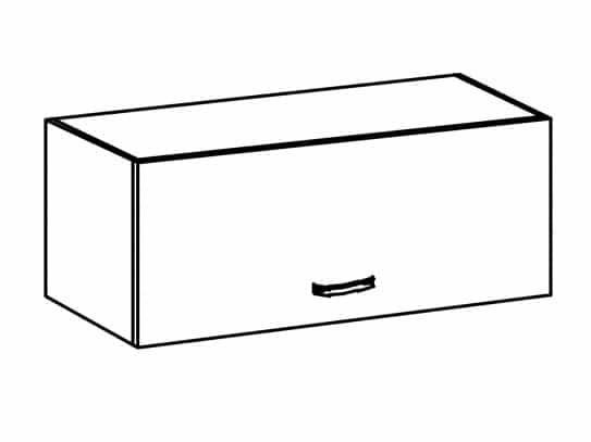 SYCYLIA, skříňka horní nízká G80K, ořech milano