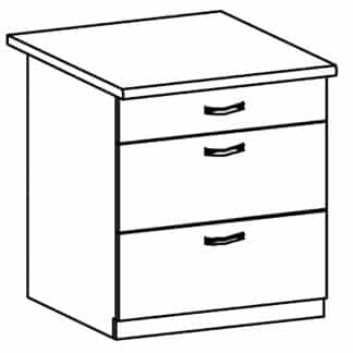 ROYAL, skříňka dolní D80S3, borovice norská