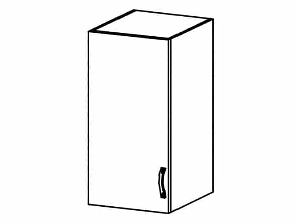 SYCYLIA, skříňka horní G40 levá, borovice andersen