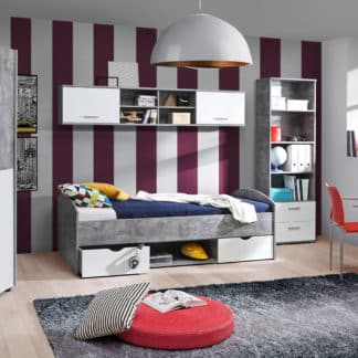 Dětský pokoj LUPO, beton/bílá