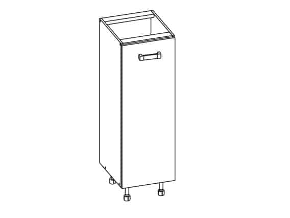 PLATE PLUS dolní skříňka DC30 cargo, korpus wenge, dvířka světle šedá