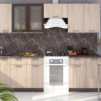 Kuchyně BRAUNI, 280 wenge/sonoma