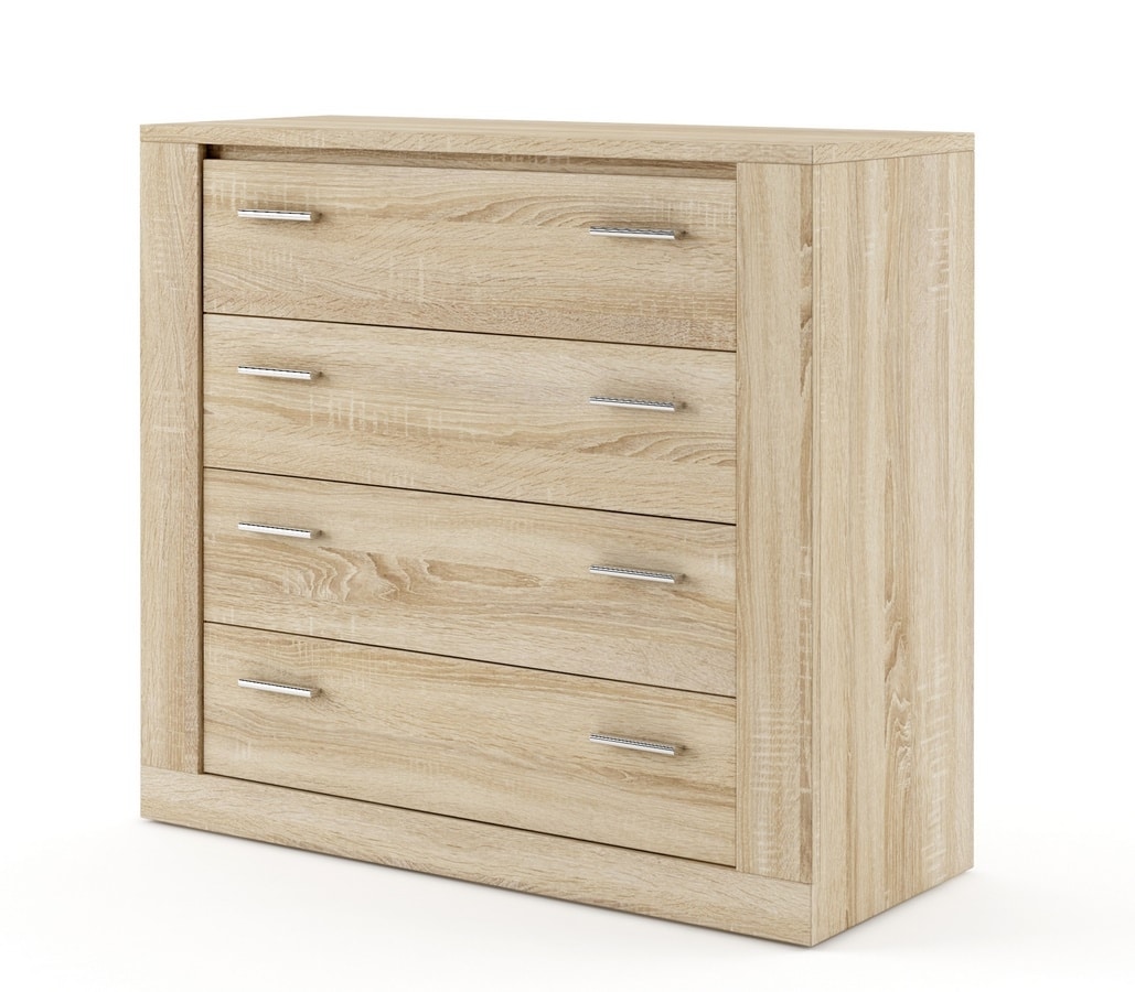 Komoda IDEA 10 4S, sonoma