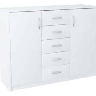 Komoda AGNES/HIT 2D5S, bílá