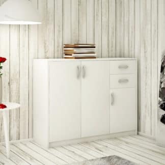 Komoda AGNES/HIT 3D2S, bílá