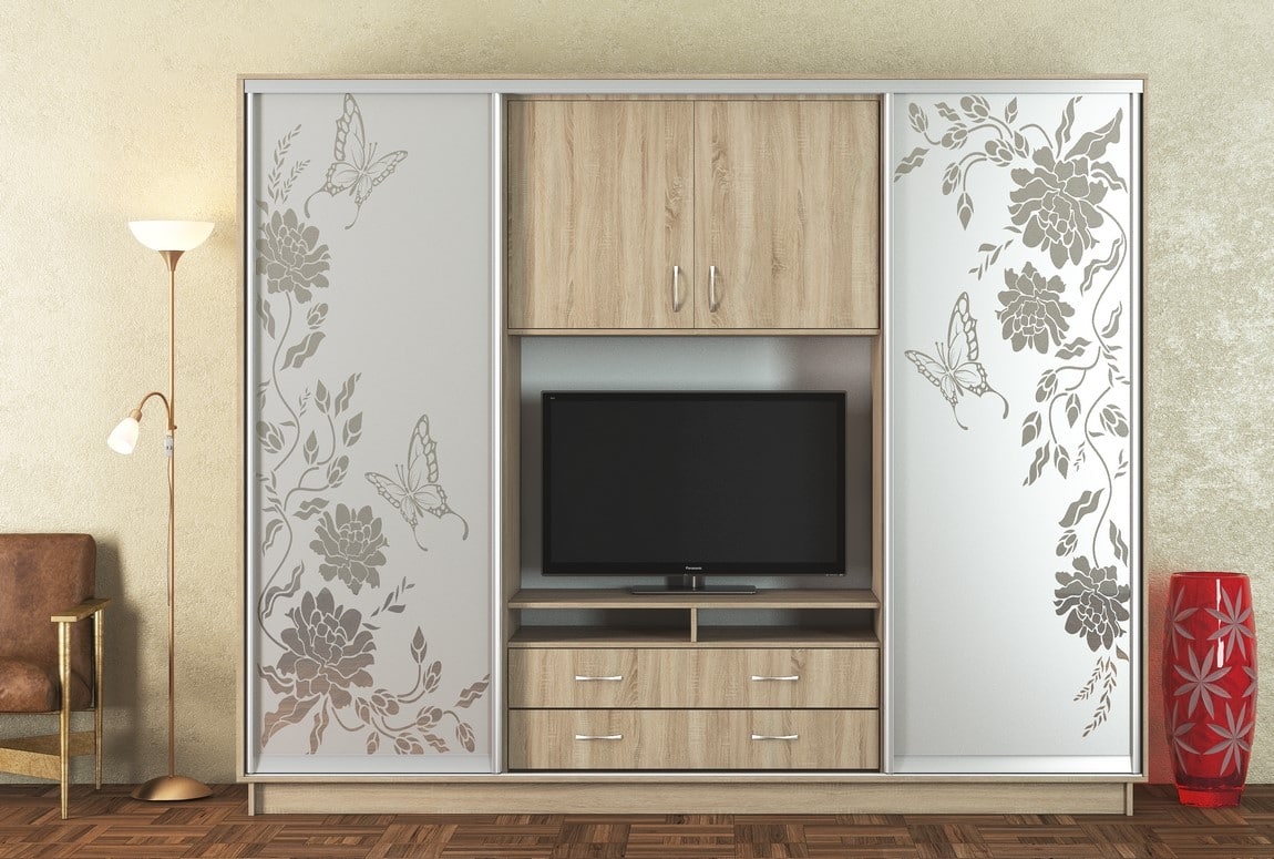 Šatní skříň/TV stěna UNIVERSAL 270, sonoma/CT-2