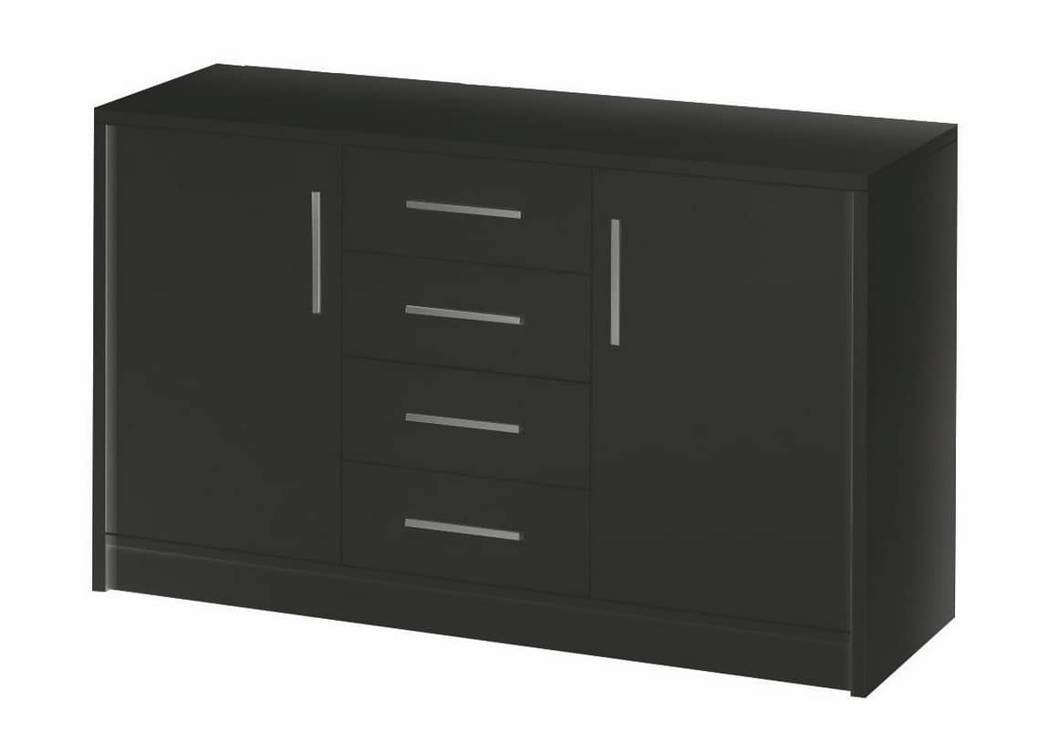Komoda GENEWA 2, černý mat