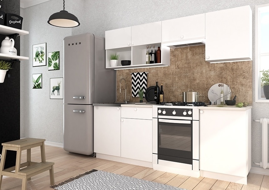 Kuchyně EKO I 210 cm bílá