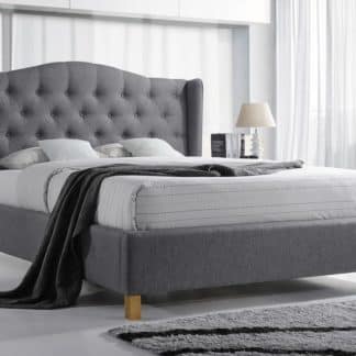 Postel ASPEN 180x200 cm, šedá