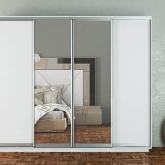 Skříň s posuvnými dveřmi MAGNA 280 cm, bílá