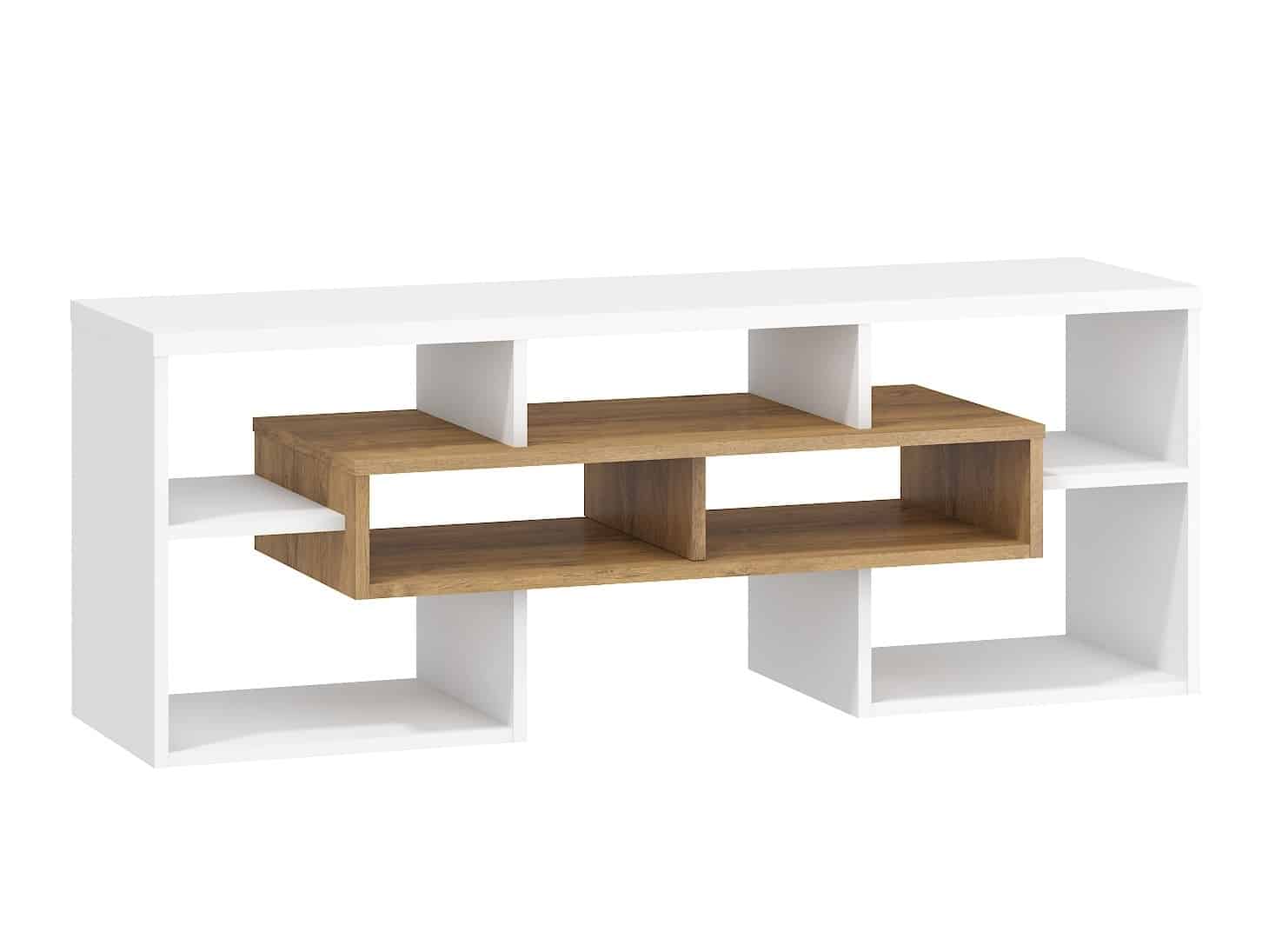 TV stolek RIO 20, dub burgundský/bílá